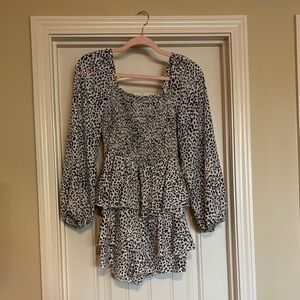 Simplee Apparel Leopard Print Romper